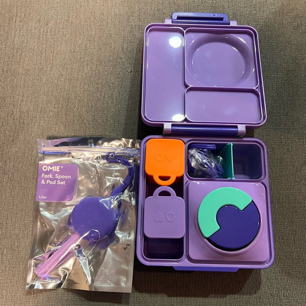 OmieBox Bento Box - Insulated Lunch Box w/ Leak Proof Thermos Food Jar 3 pieces